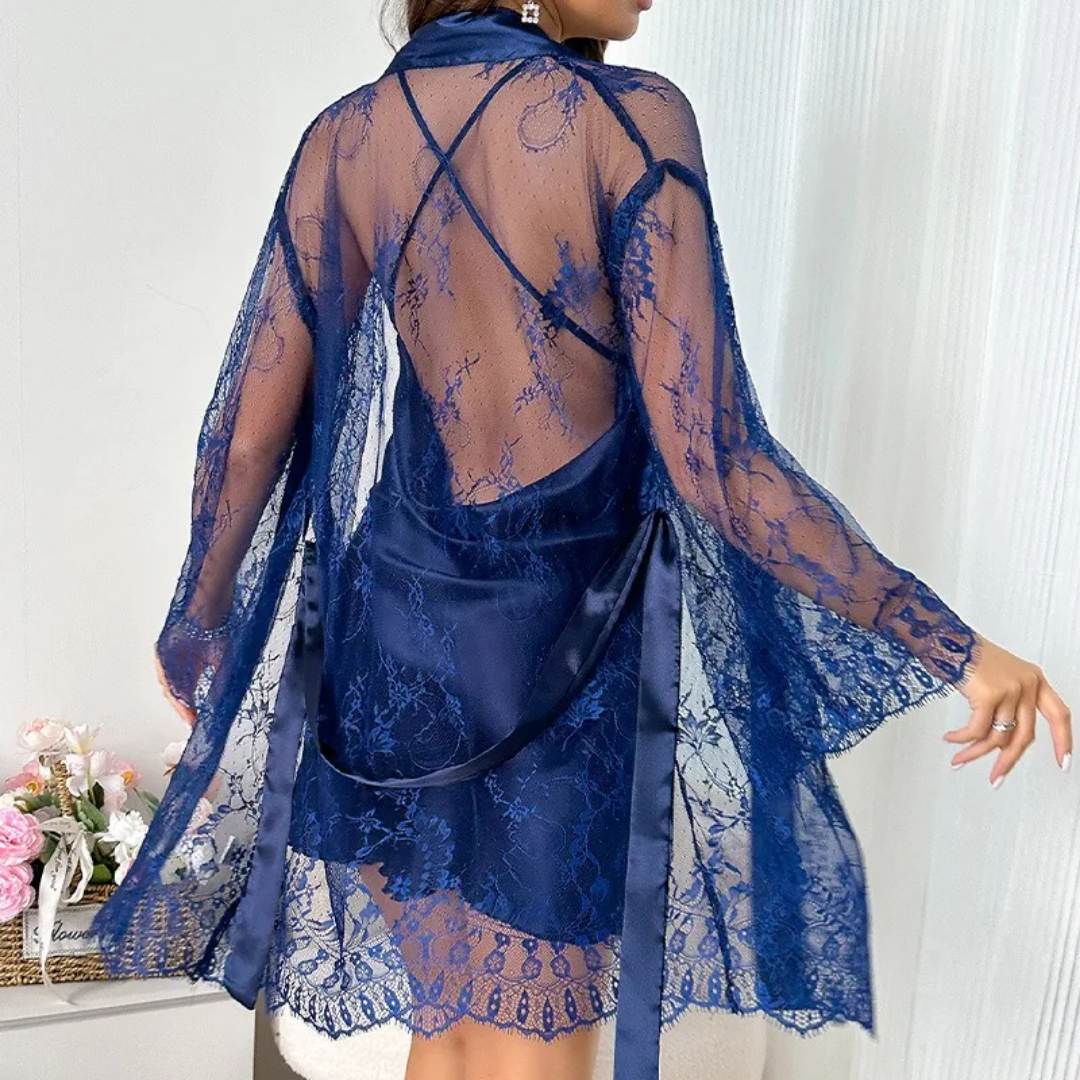 Midnight Satin Set