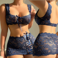 Velora Lace Skirt Set