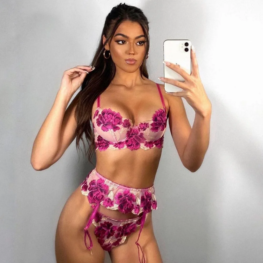 Floral Desire Garter Set