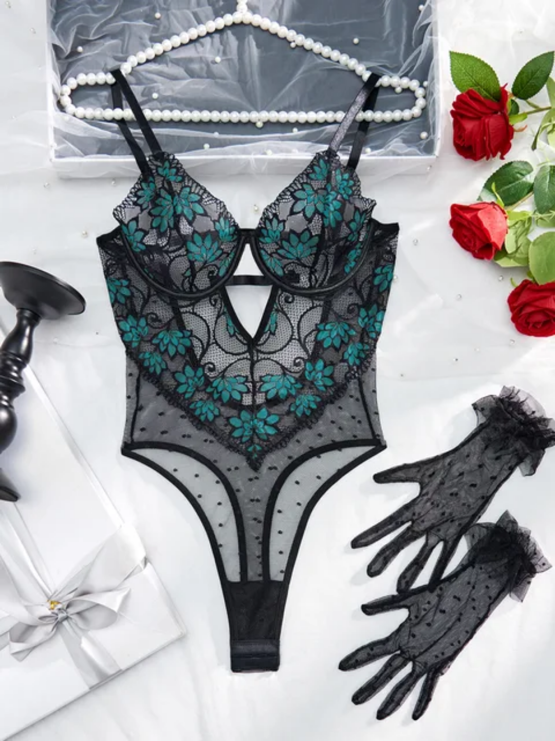 Emerald Lace Bodysuit