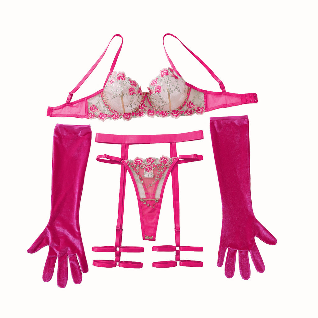 Pink Luxury Set With Gloves