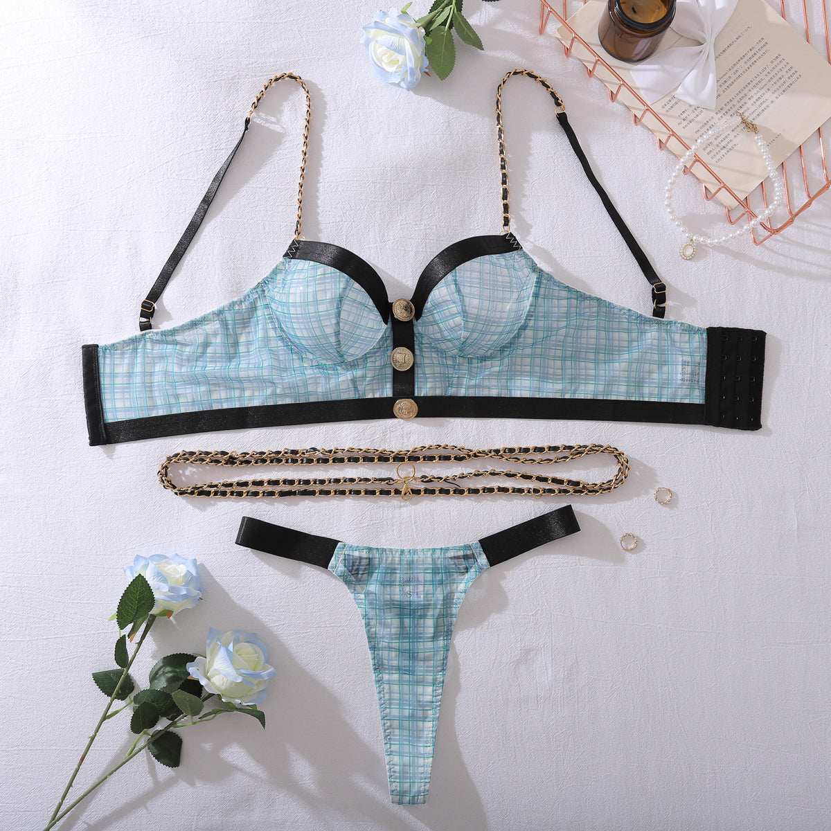 Chic Chain Lingerie Set
